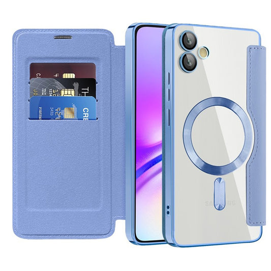 MagSafe Case for Samsung Galaxy A05 A055, Techsuit, SmartMag Book, Blue