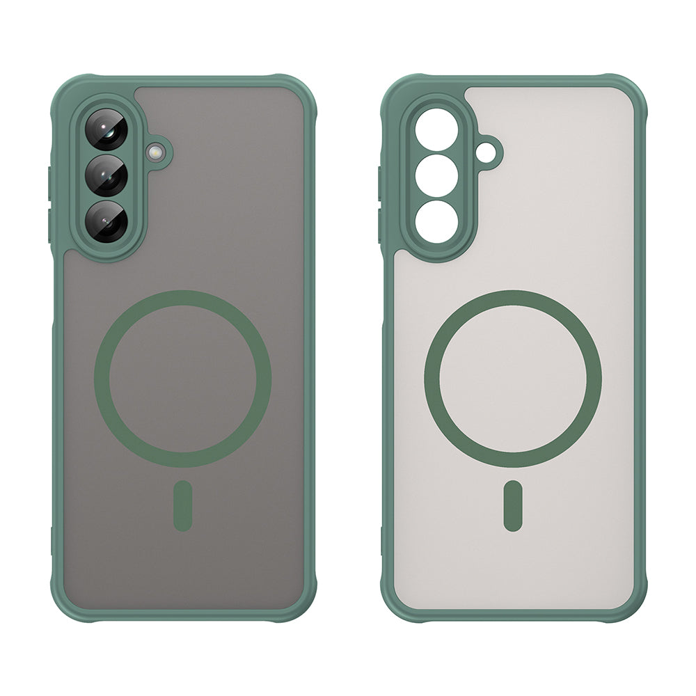MagSafe Case for Samsung Galaxy A26 A266, Techsuit, HaloFrost II, Green