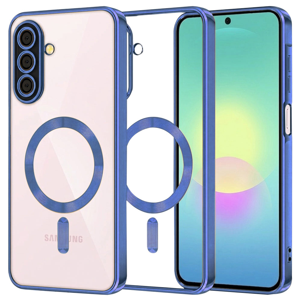 MagSafe Case for Samsung Galaxy A27 5G, Techsuit, Luxury Crystal, Dark Blue