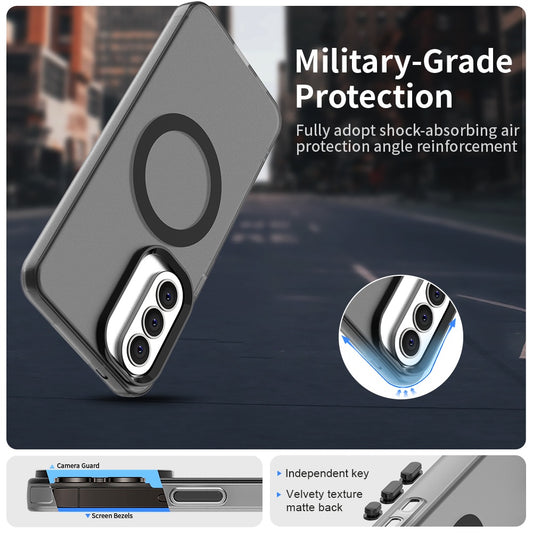 MagSafe Case for Samsung Galaxy A37 5G, Techsuit, CandyCase, Black