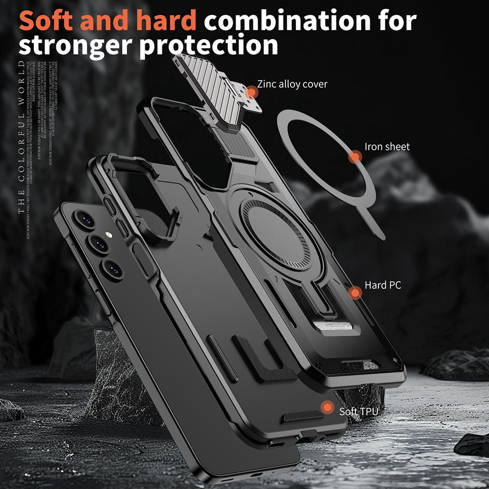 MagSafe Case for Samsung Galaxy A56 A566, Techsuit, CamVault, Black