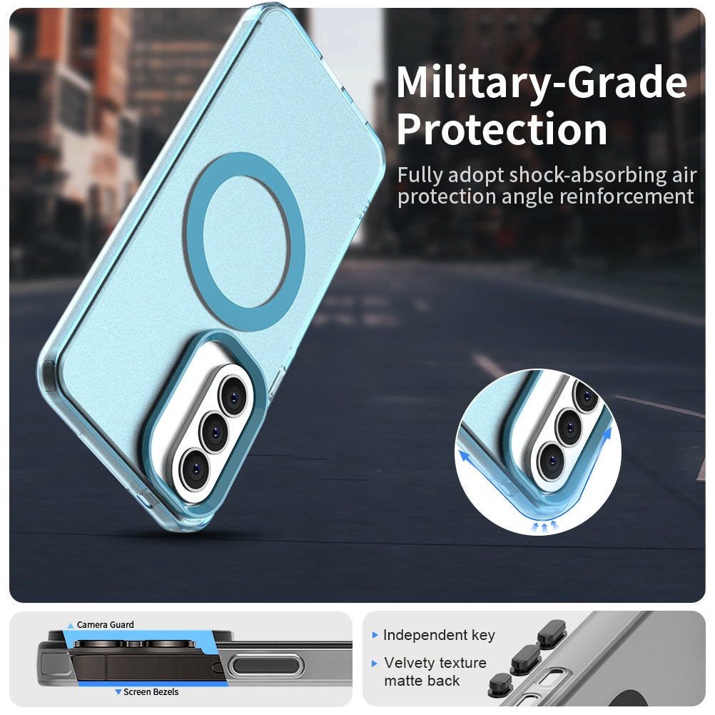 MagSafe Case for Samsung Galaxy A57 5G, Techsuit, CandyCase, Blue