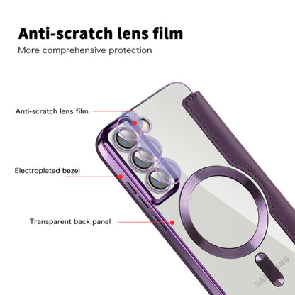 MagSafe Case for Samsung Galaxy S22+ 5G S906, Techsuit, SmartMag Book, Purple