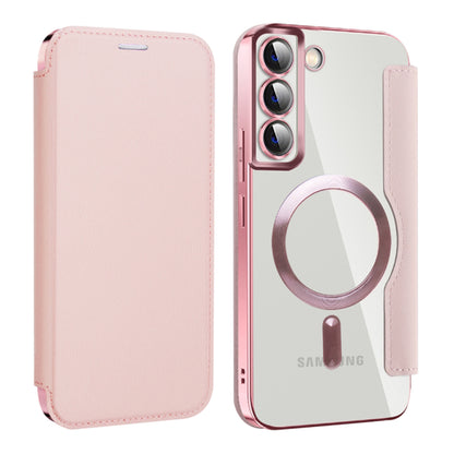 MagSafe Case for Samsung Galaxy S22+ 5G S906, Techsuit, SmartMag Book, Pink