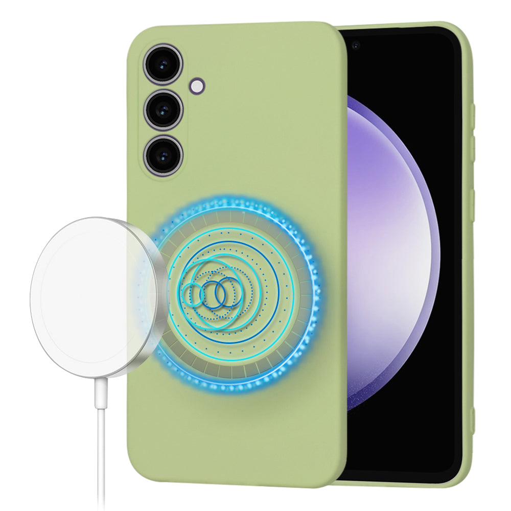 MagSafe Case for Samsung Galaxy S23 FE S711, Techsuit, SoftFlex, Matcha