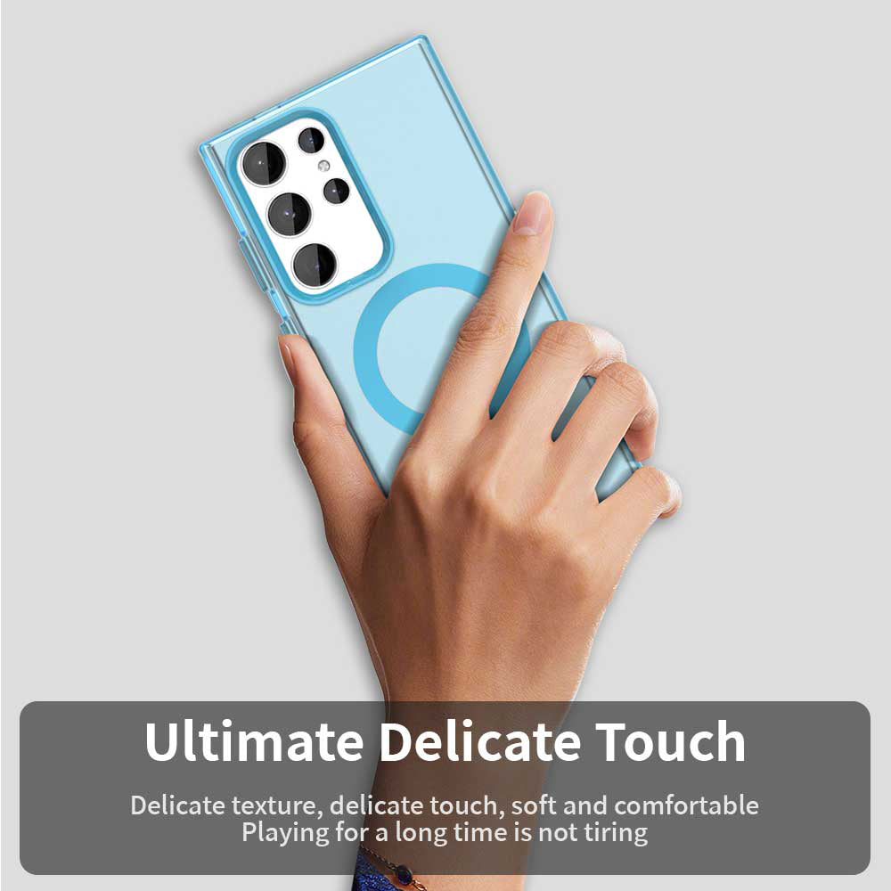 MagSafe Case for Samsung Galaxy S23 Ultra S918, Techsuit, CandyCase, Blue