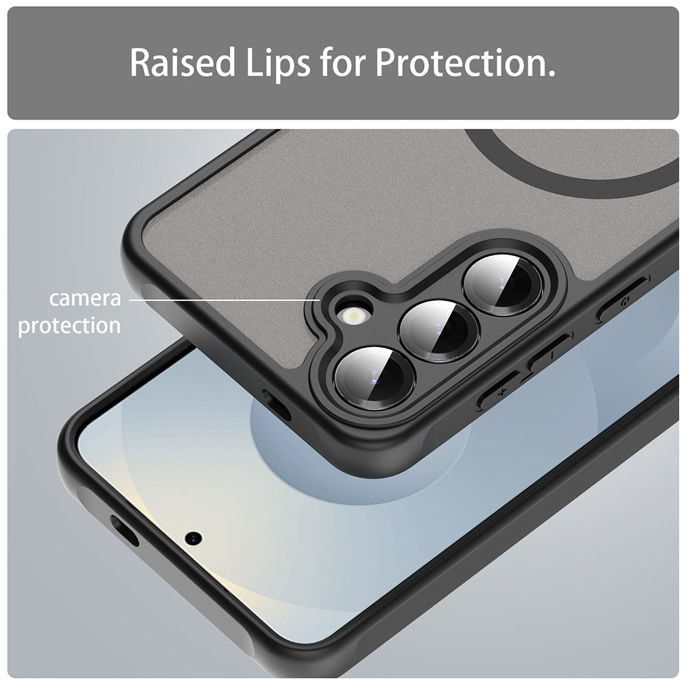 MagSafe Case for Samsung Galaxy S24+ S926, Techsuit, HaloFrost II, Black