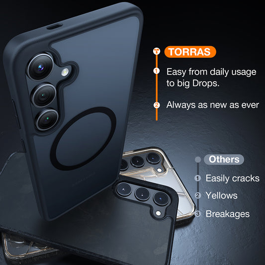 MagSafe Case for Samsung Galaxy S24+ S926, Torras, Guardian, Black