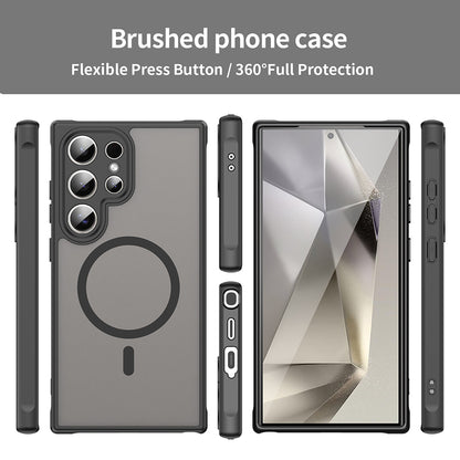MagSafe Case for Samsung Galaxy S24 Ultra S928, Techsuit, HaloFrost II, Black