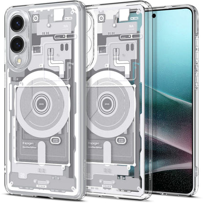 MagSafe Case for Samsung Galaxy S25 Edge S937, Spigen, Ultra Hybrid Zero One, White ACS09417