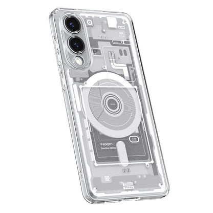 MagSafe Case for Samsung Galaxy S25 Edge S937, Spigen, Ultra Hybrid Zero One, White ACS09417