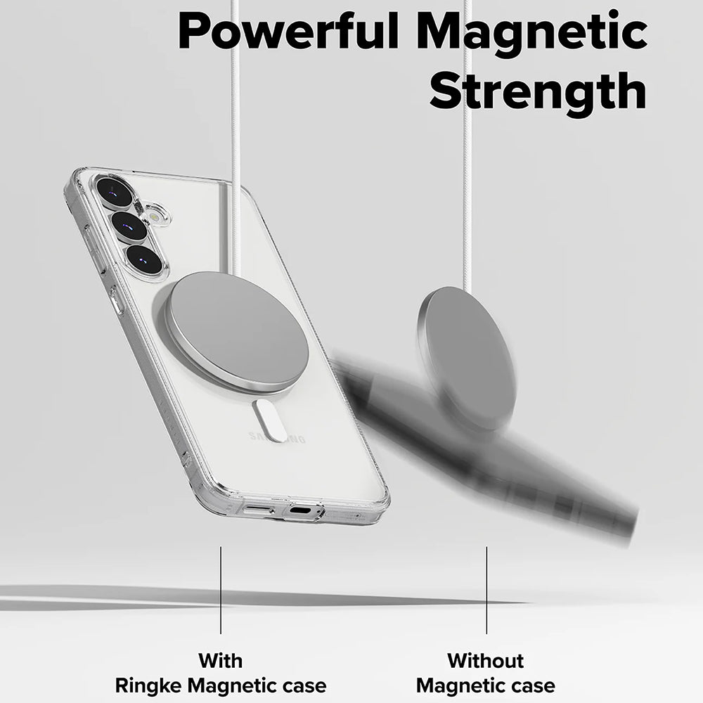 MagSafe Case for Samsung Galaxy S25 FE, Ringke, Fusion, Transparent