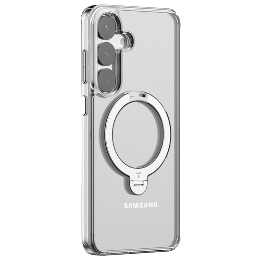 MagSafe Case for Samsung Galaxy S25+ S936, Torras, Ostand Spin, Transparent
