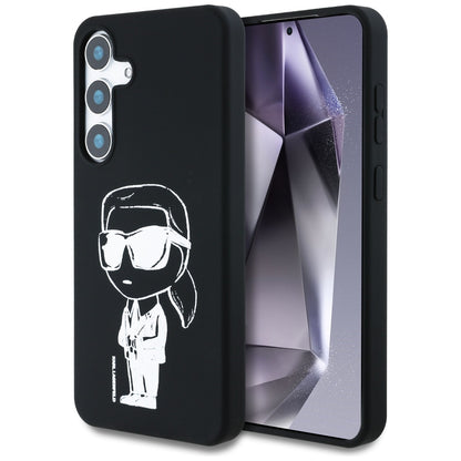 MagSafe Case for Samsung Galaxy S25 S931, Karl Lagerfeld, Silicone Graffiti, Black