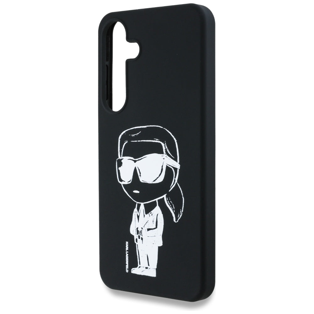 MagSafe Case for Samsung Galaxy S25 S931, Karl Lagerfeld, Silicone Graffiti, Black