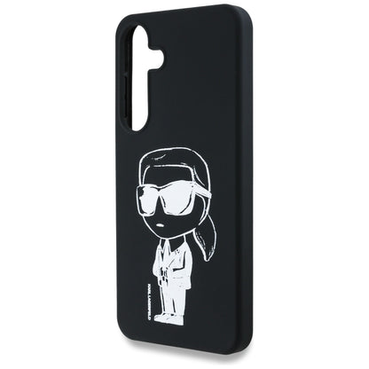 MagSafe Case for Samsung Galaxy S25 S931, Karl Lagerfeld, Silicone Graffiti, Black