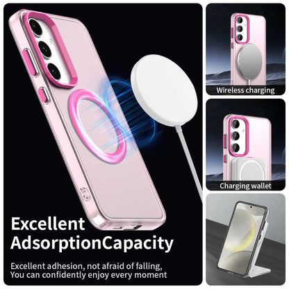 MagSafe Case for Samsung Galaxy S25 S931 / S24 S921, Techsuit, CandyCase, Pink