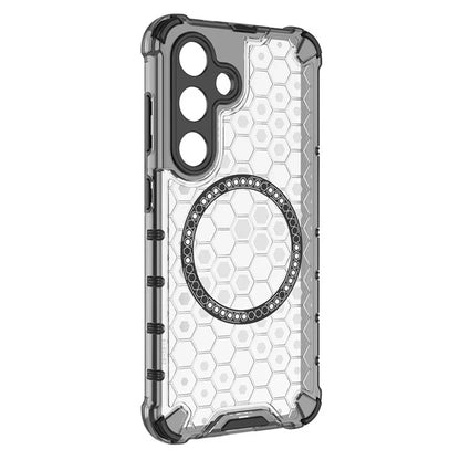 MagSafe Case for Samsung Galaxy S25 S931, Techsuit, HoneyComb Shield, White