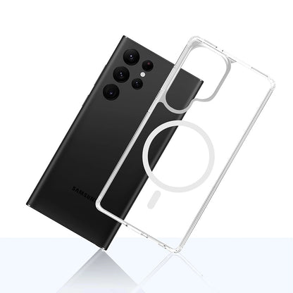 MagSafe Case for Samsung Galaxy S25 Ultra S938, 3MK, Armor MagCase, Transparent