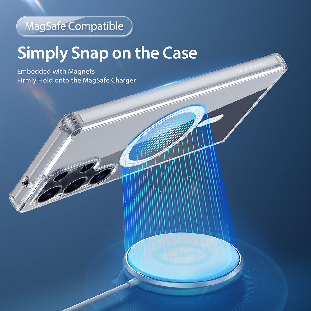 MagSafe Case for Samsung Galaxy S25 Ultra S938, DUX DUCIS, Clear, Transparent