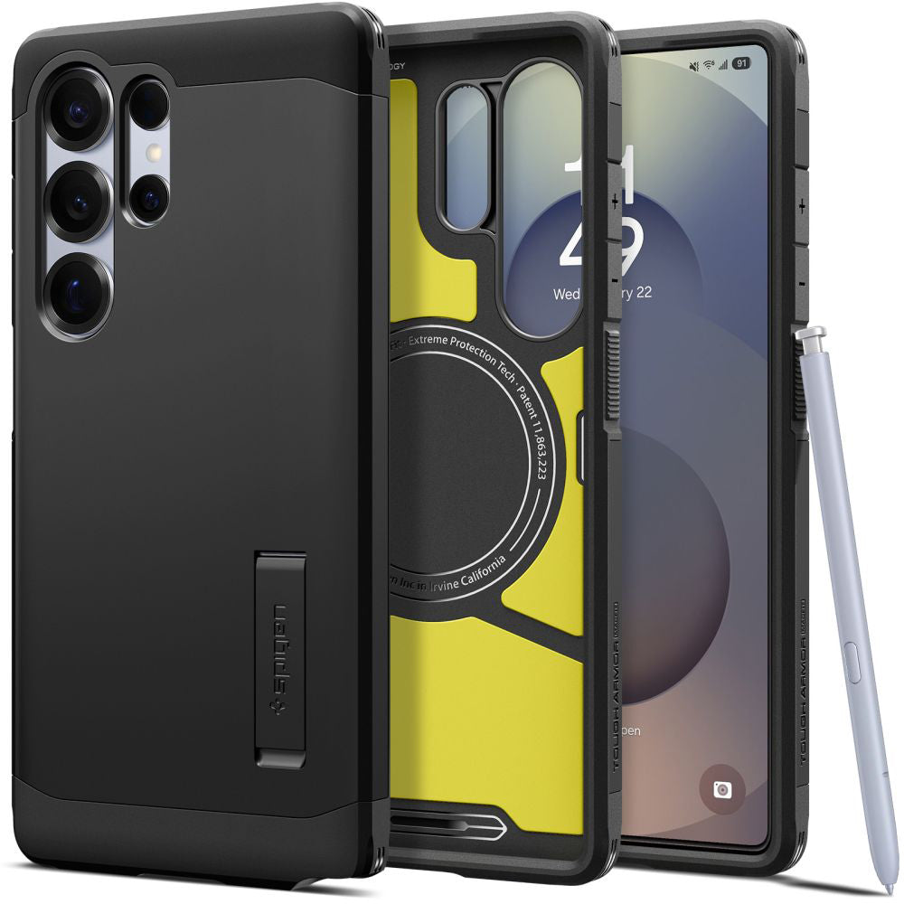 MagSafe Case for Samsung Galaxy S25 Ultra S938, Spigen, Tough Armor, Black