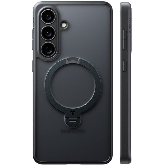 MagSafe Case for Samsung Galaxy S26 Plus, Torras, Ostand Spin, Black