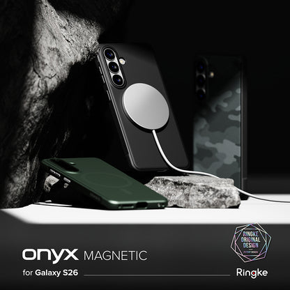 MagSafe Case for Samsung Galaxy S26 S942, Ringke, Onyx, Black