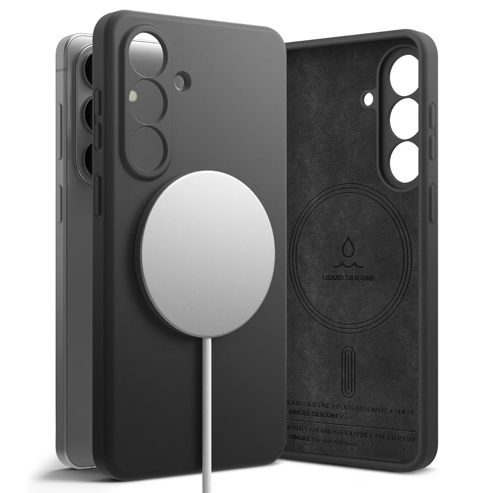 MagSafe Case for Samsung Galaxy S26 S942, Ringke, Silicone, Black
