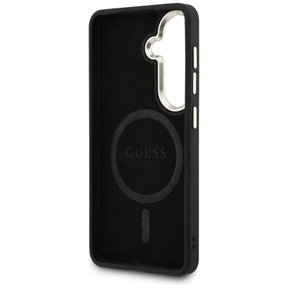 MagSafe Case for Samsung Galaxy S26 S942, Guess, 4G Embossed Ring, Brown