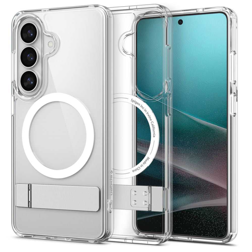 MagSafe Case for Samsung Galaxy S26 S942, Spigen, Ultra Hybrid S, White Transparent ACS11061
