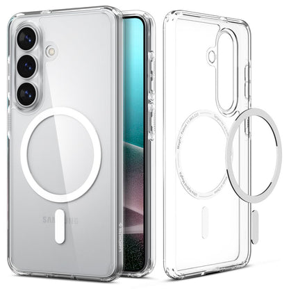 MagSafe Case for Samsung Galaxy S26 S942, Spigen, Ultra Hybrid, White Transparent ACS10734