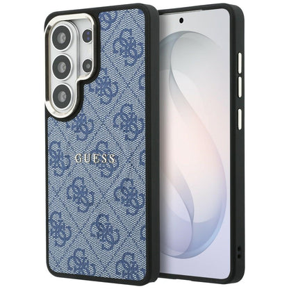MagSafe Case for Samsung Galaxy S26 Ultra S948, Guess, 4G Embossed Ring, Blue