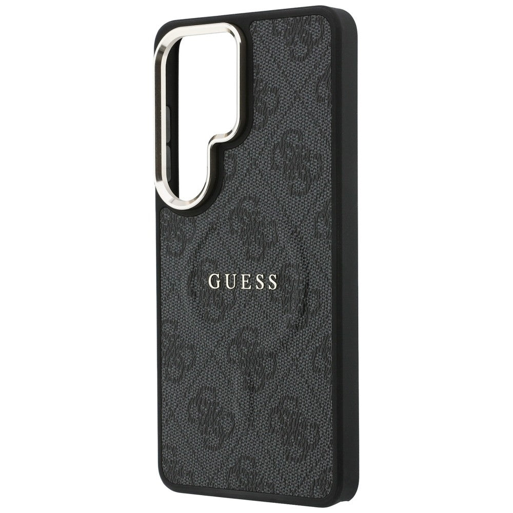 MagSafe Case for Samsung Galaxy S26 Ultra S948, Guess, 4G Embossed Ring, Black
