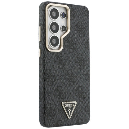 MagSafe Case for Samsung Galaxy S26 Ultra S948, Guess, 4G Triangle Logo, Black