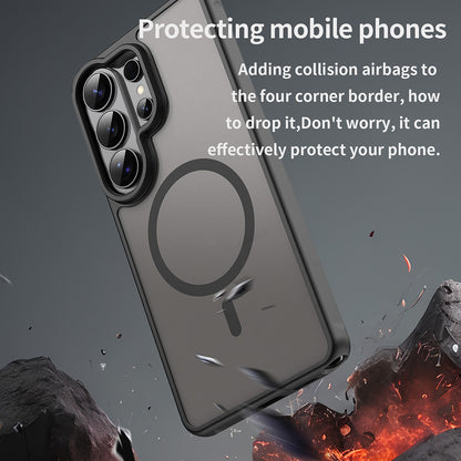 MagSafe Case for Samsung Galaxy S26 Ultra, Techsuit, HaloFrost II, Black