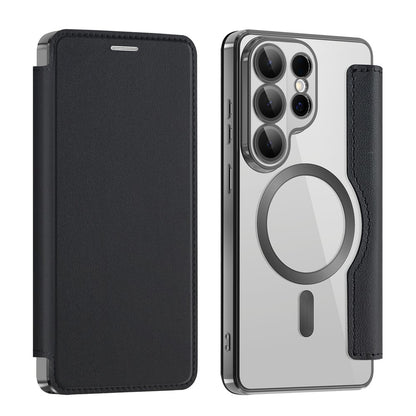 MagSafe Case for Samsung Galaxy S26 Ultra S948, Techsuit, SmartMag Book, Black