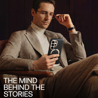 MagSafe Case for Samsung Galaxy S26 Ultra, Torras, QPRO Leather, Black