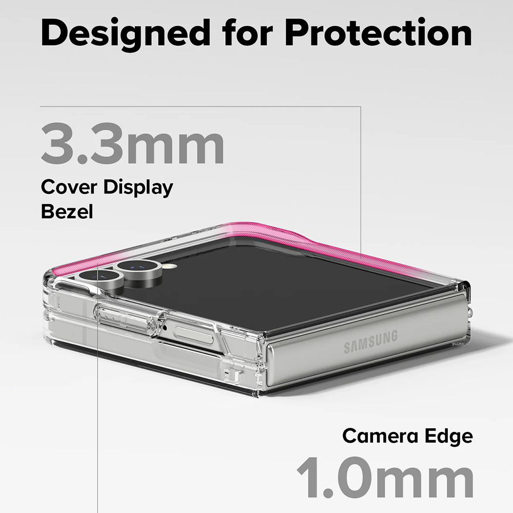 MagSafe Case for Samsung Galaxy Z Flip7 F766, Ringke, Fusion, Transparent