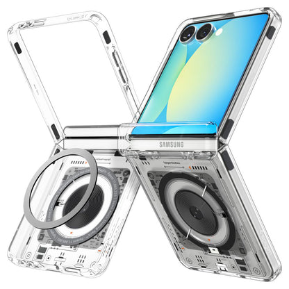 MagSafe Case for Samsung Galaxy Z Flip7 F766, Spigen, Ultra Hybrid Pro Neo One, Transparent ACS09560