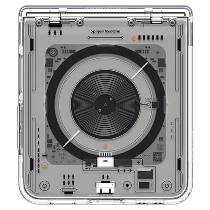 MagSafe Case for Samsung Galaxy Z Flip7 F766, Spigen, Ultra Hybrid Pro Neo One, Transparent ACS09560