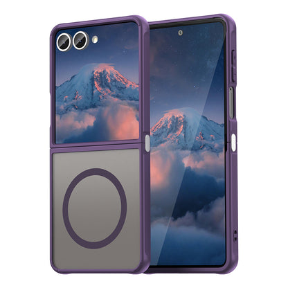 MagSafe Case for Samsung Galaxy Z Flip7 F766, Techsuit, HaloFrost II, Purple