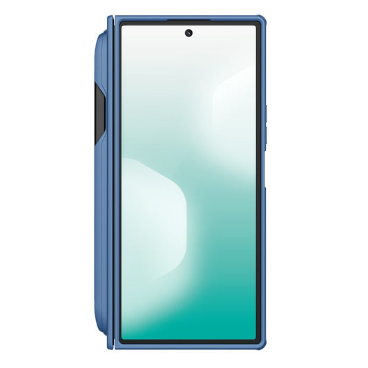 MagSafe Case for Samsung Galaxy Z Fold7 F966, Nillkin, Super Frosted Shield with Pen Holder, Blue