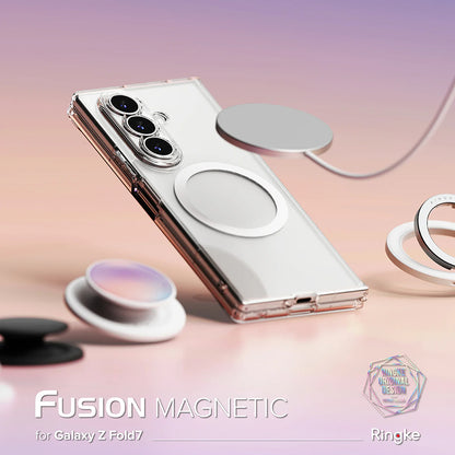 MagSafe Case for Samsung Galaxy Z Fold7 F966, Ringke, Fusion, Transparent