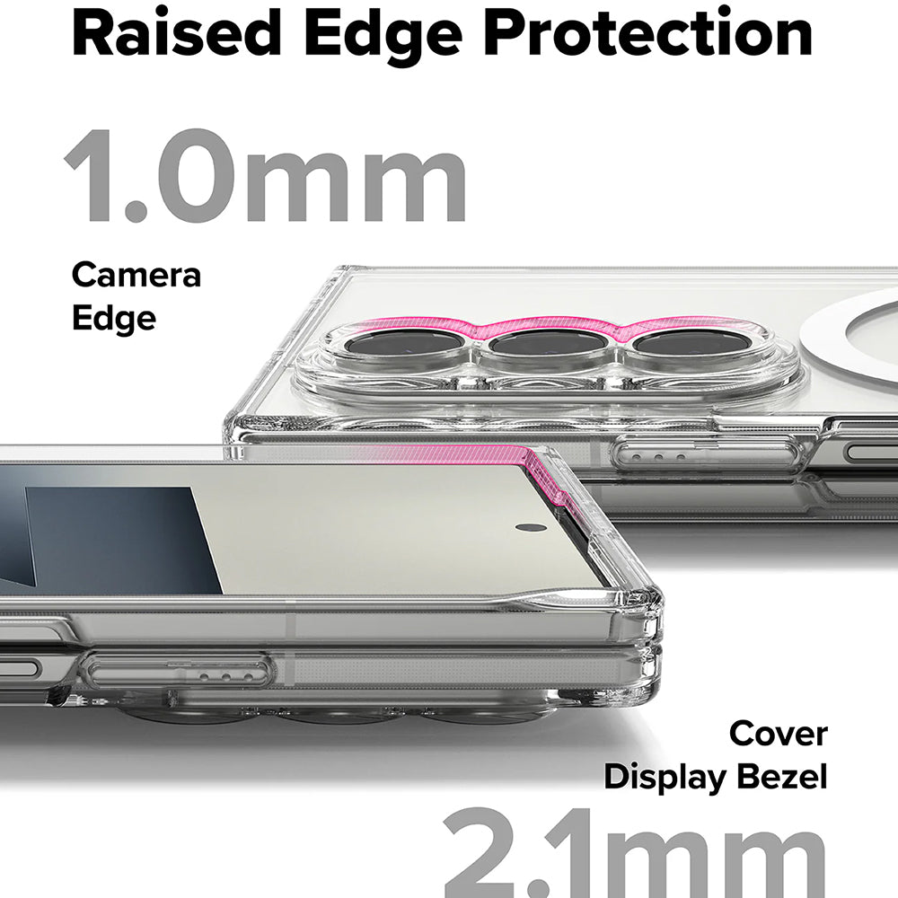 MagSafe Case for Samsung Galaxy Z Fold7 F966, Ringke, Fusion, Transparent