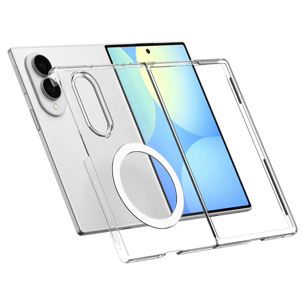 MagSafe Case for Samsung Galaxy Z Fold8 F971, Spigen, Air Skin, Clear White ACS11952