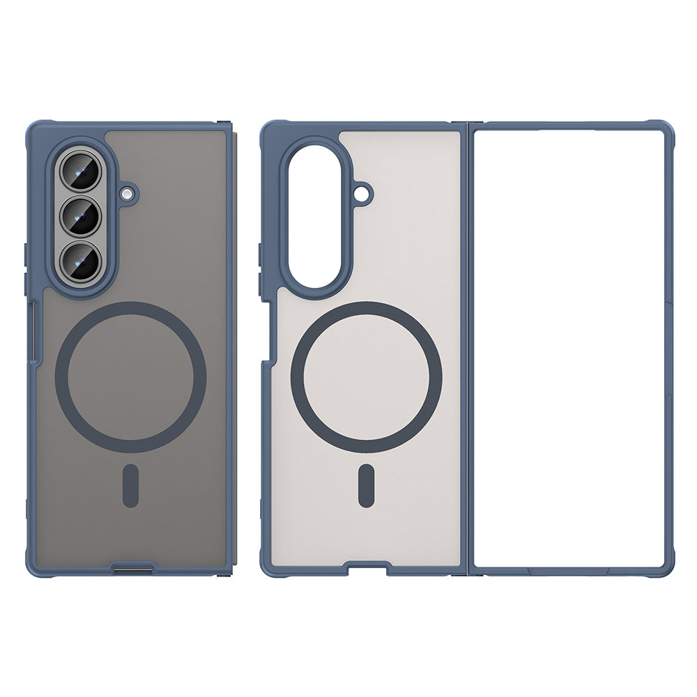 MagSafe Case for Samsung Galaxy Z Fold8 Ultra F976, Techsuit, HaloFrost II, Navy Blue