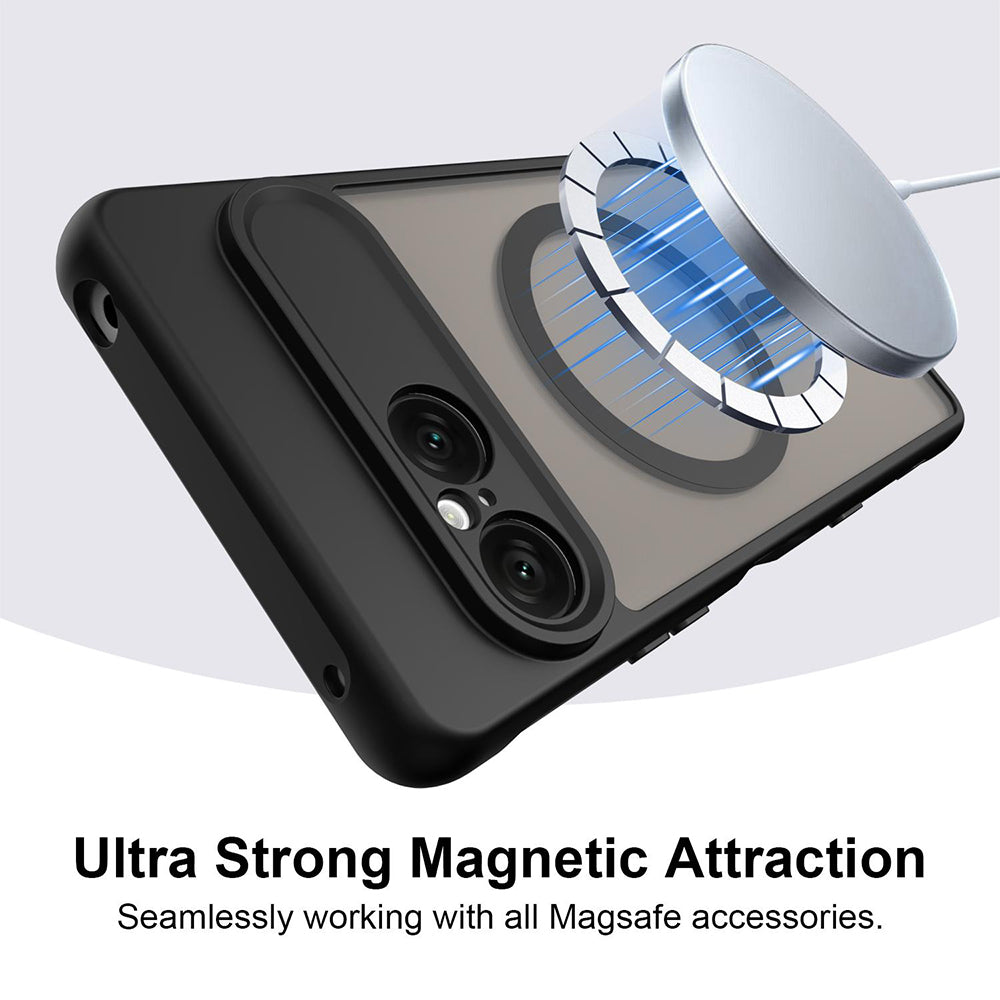 MagSafe Case for Sony Xperia 10 VIII, Techsuit, HaloFrost II, Black