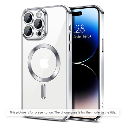 MagSafe Case for Xiaomi 17T, Techsuit, Luxury Crystal, Silver