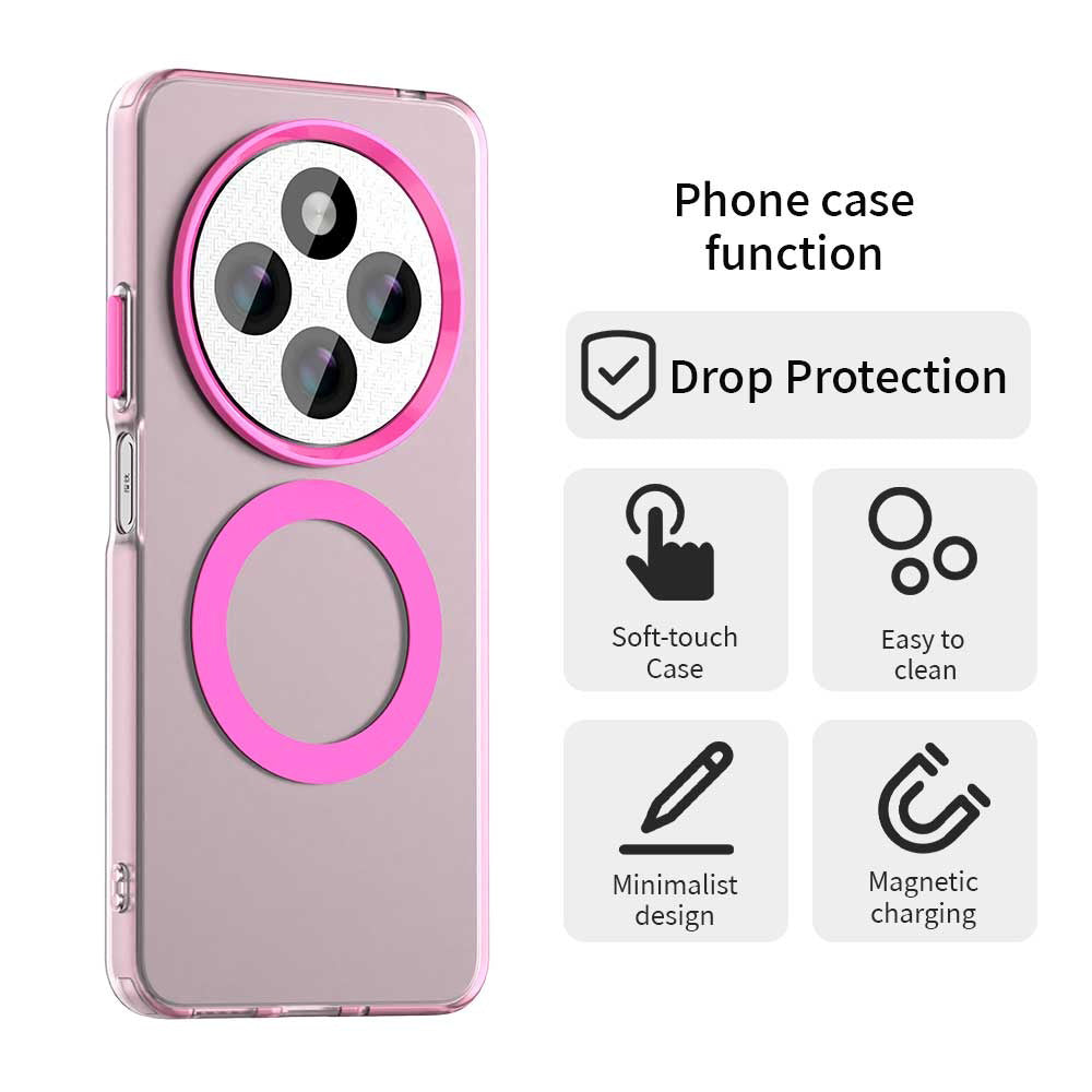 MagSafe Case for Xiaomi Poco C75 / Redmi 14C, Techsuit, CandyCase, Pink