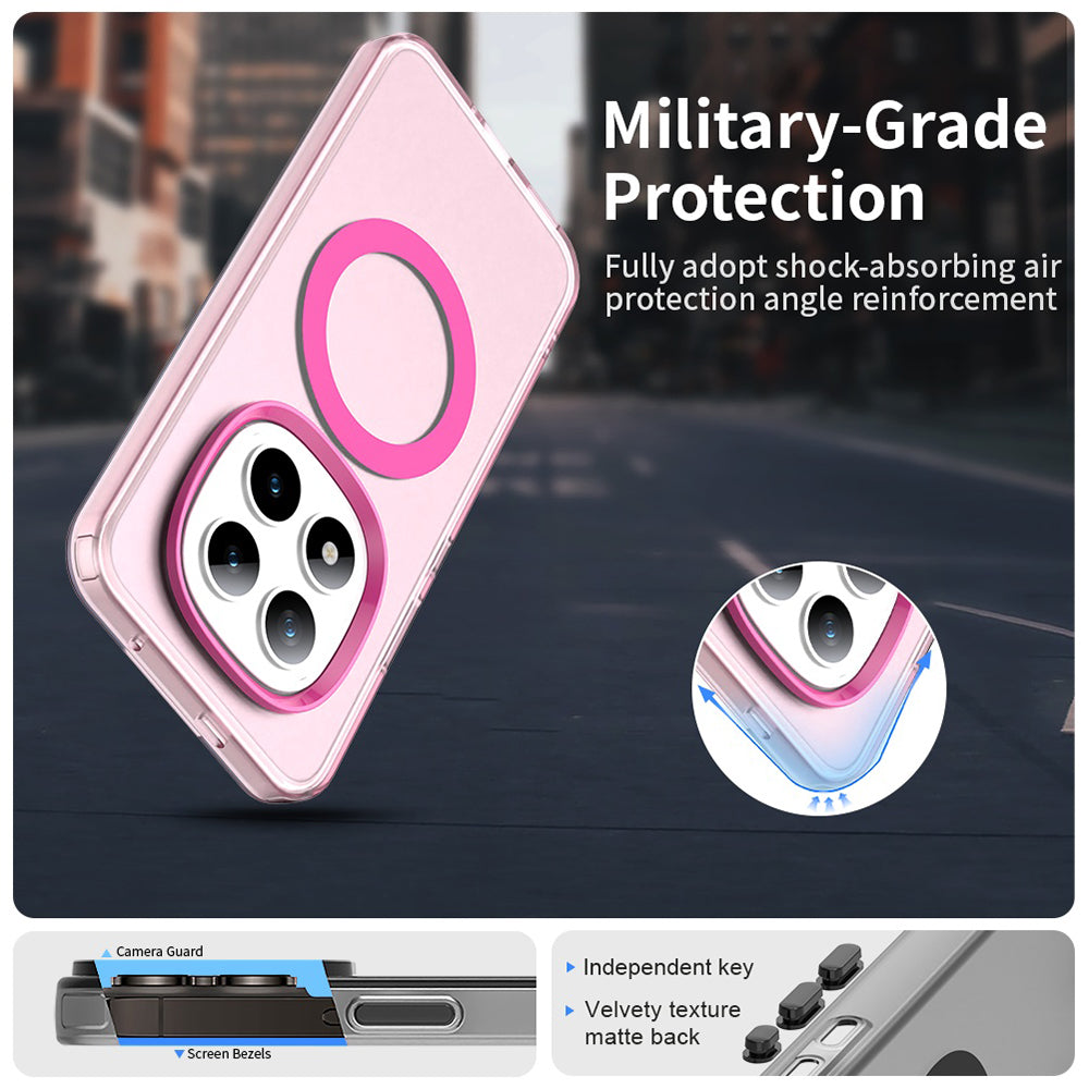 MagSafe Case for Xiaomi Poco M8 Pro / Redmi Note 15 Pro+ 5G, Techsuit, CandyCase, Pink